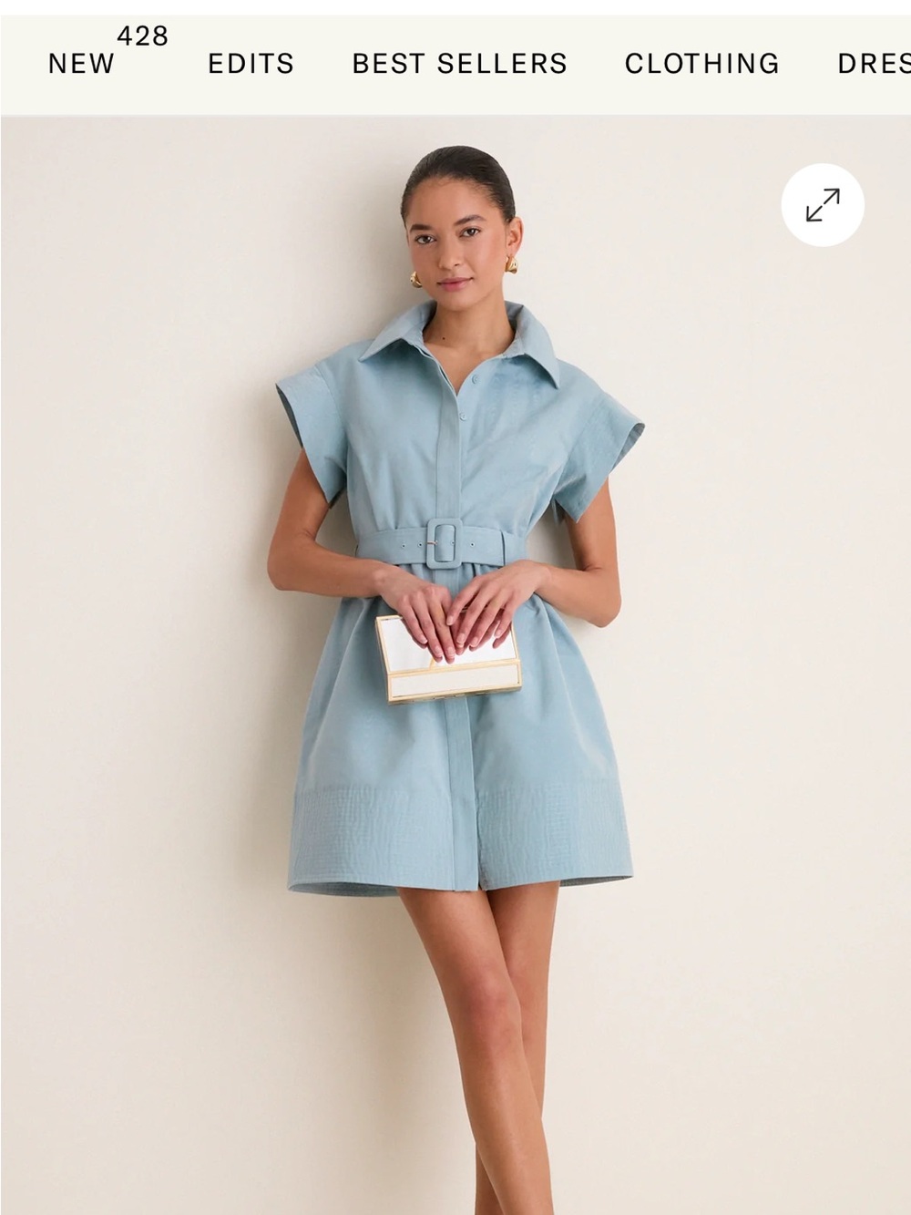 Tuckernuck Slate Blue Mini Chloe Dress - Picture 5 of 6